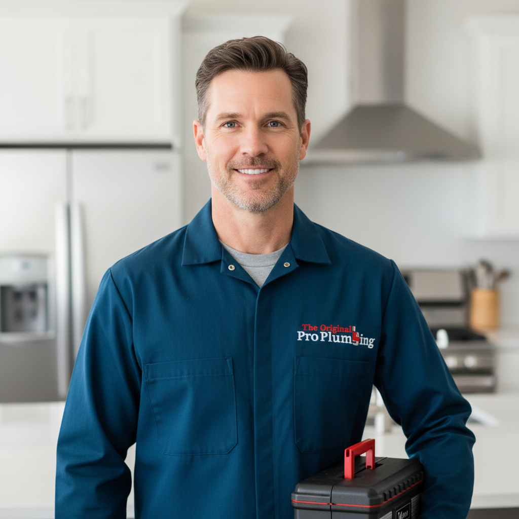 Professional plumber from The Original Pro Plumbing